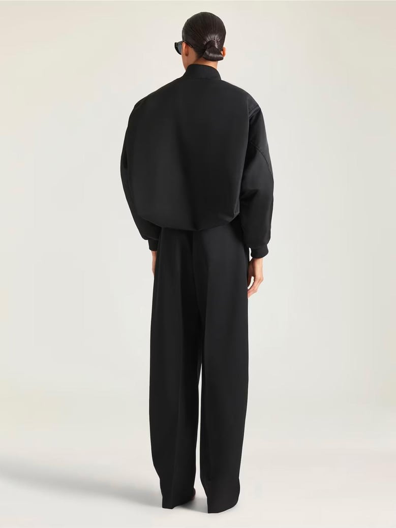 cropped cocoon bomber by Selfnex
