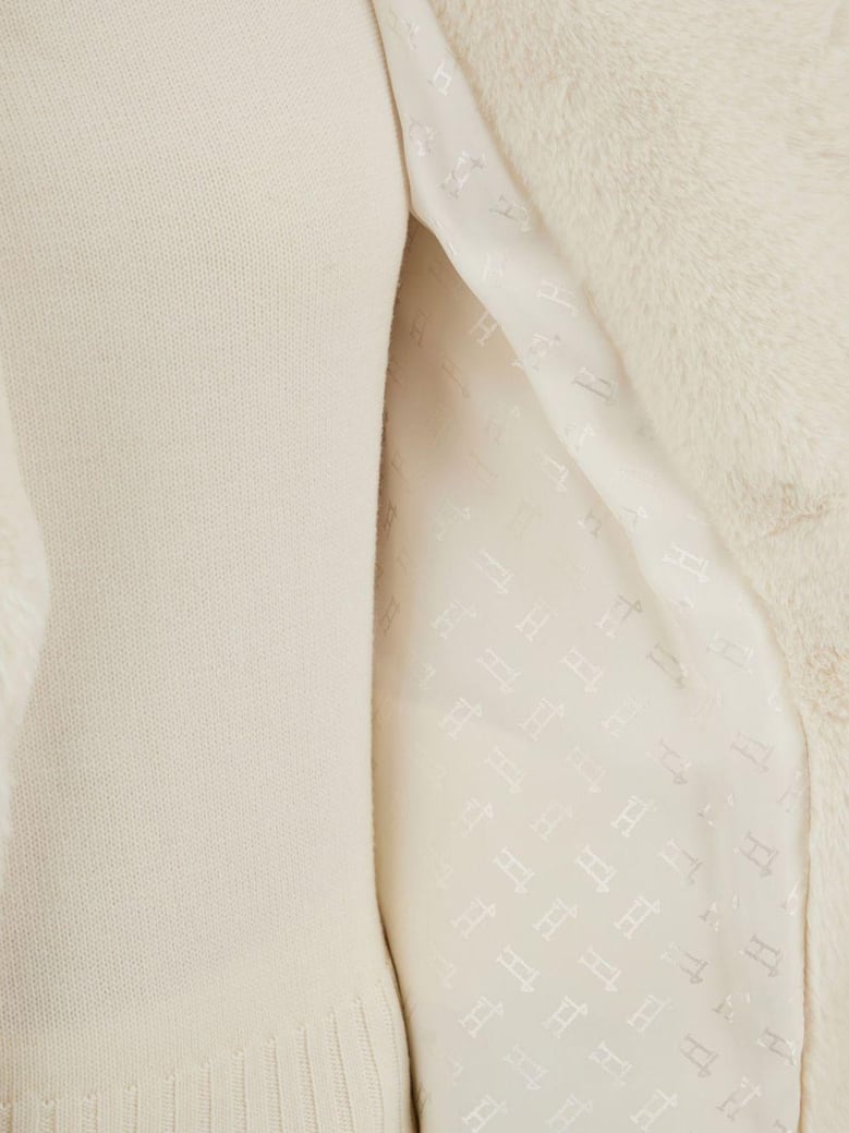 white shawl lapel coat by Selfnex