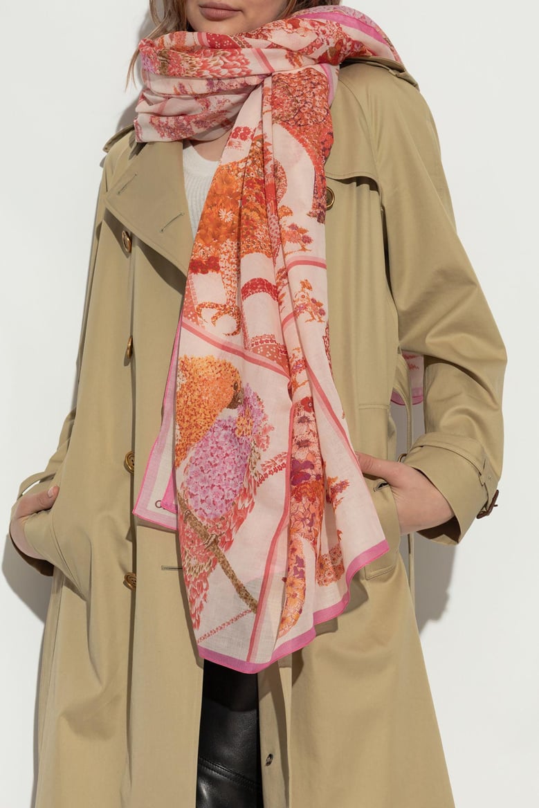 blue animal print shawl by Selfnex