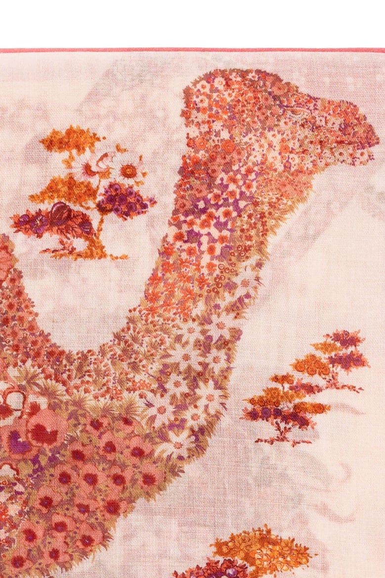blue animal print shawl by Selfnex