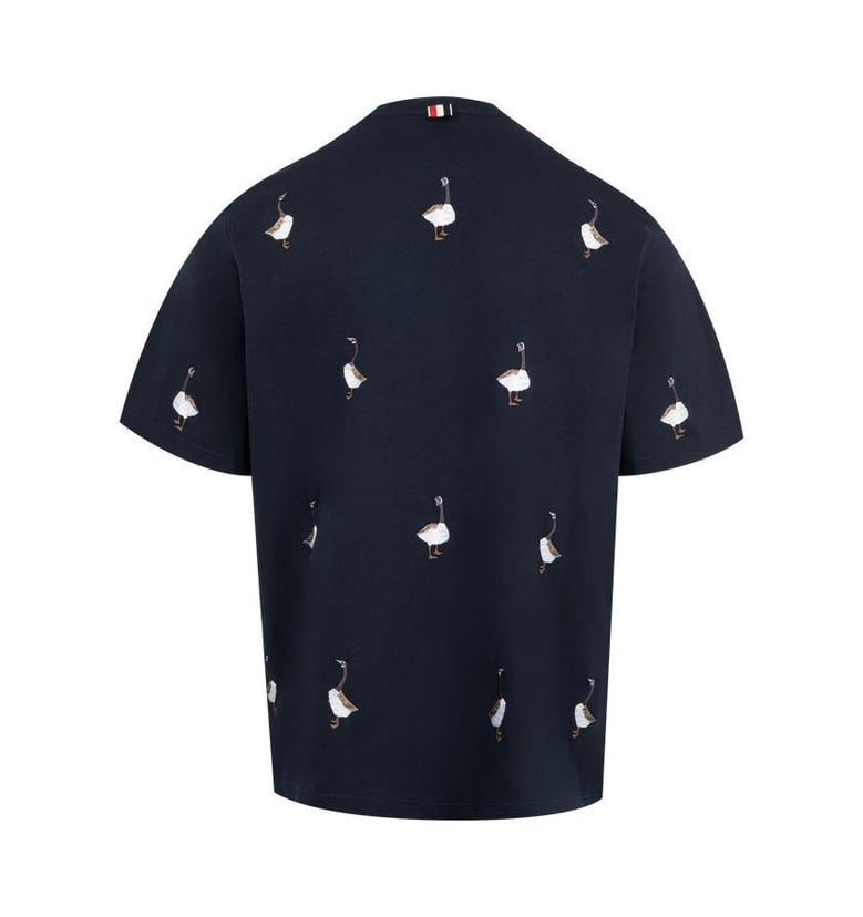 navy blue geese t-shirt by Selfnex