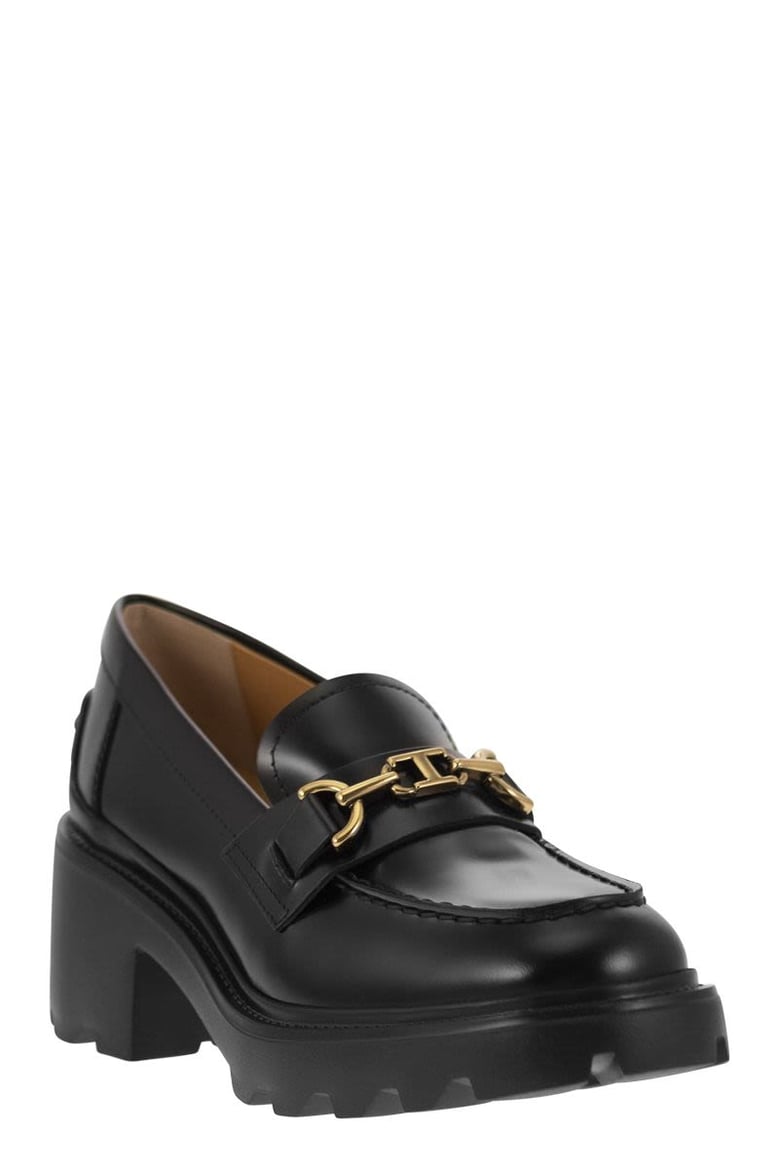 leather moccasin with carrarmato bottom by Selfnex