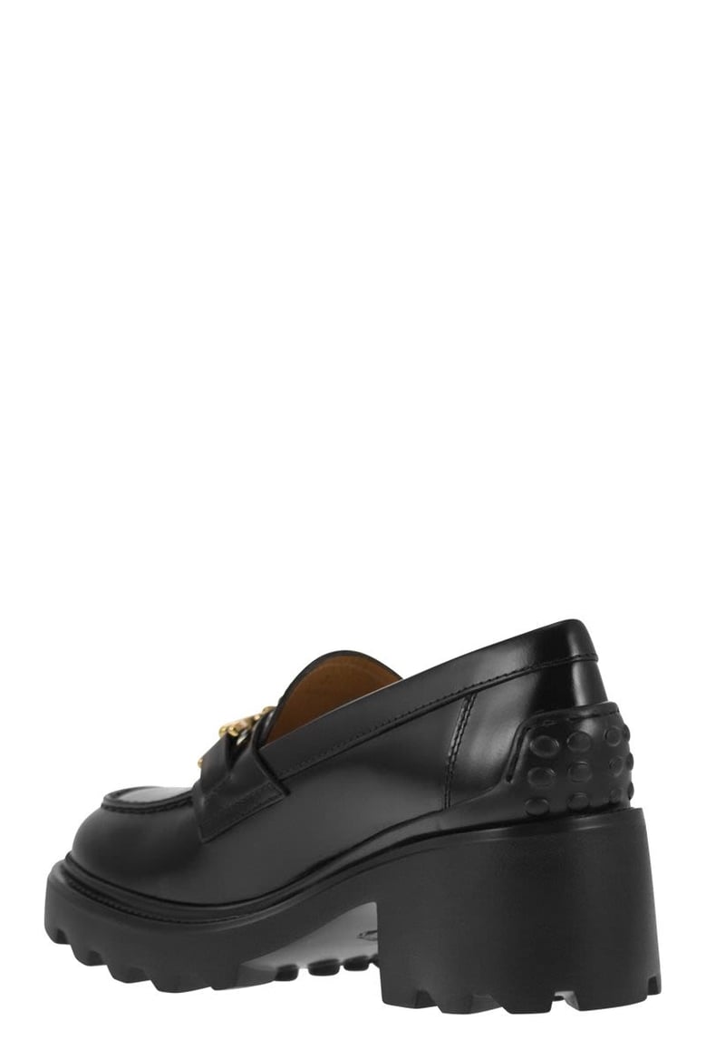 leather moccasin with carrarmato bottom by Selfnex