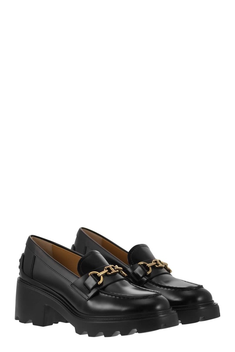 leather moccasin with carrarmato bottom by Selfnex