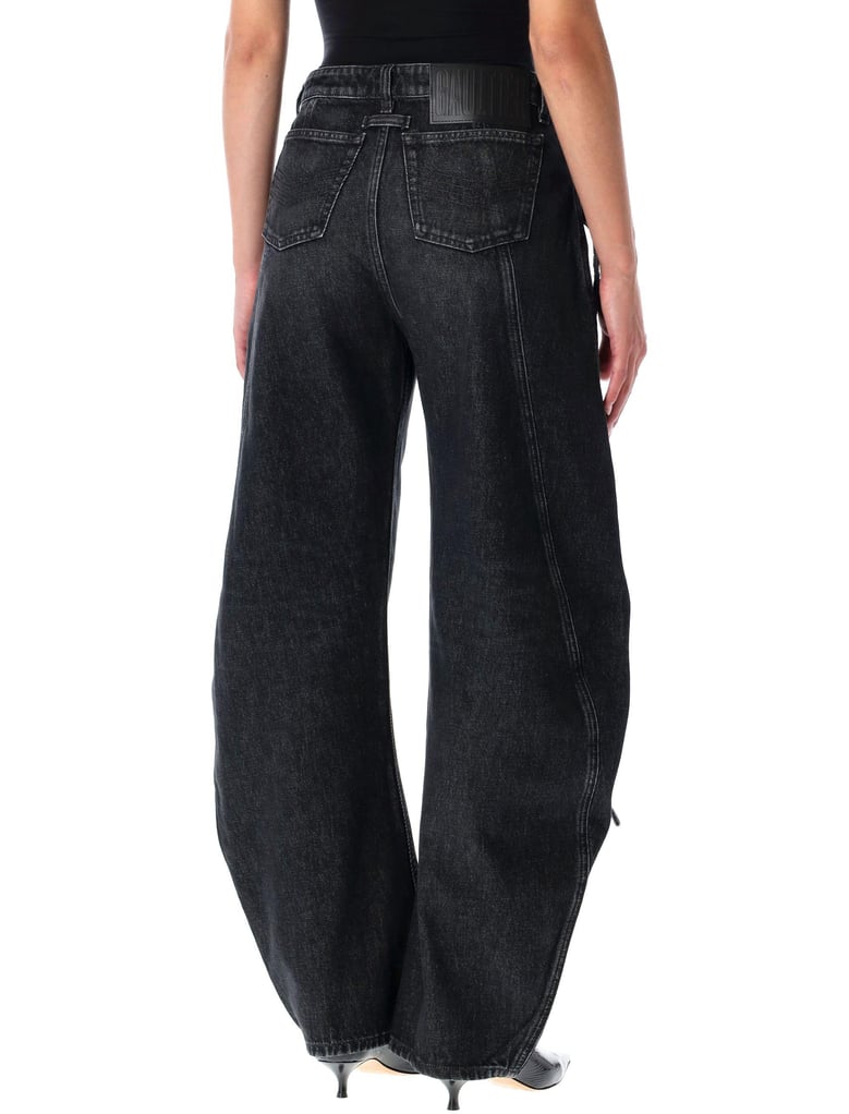 black denim strap loose-fit jeans jean paul gaultier by Selfnex