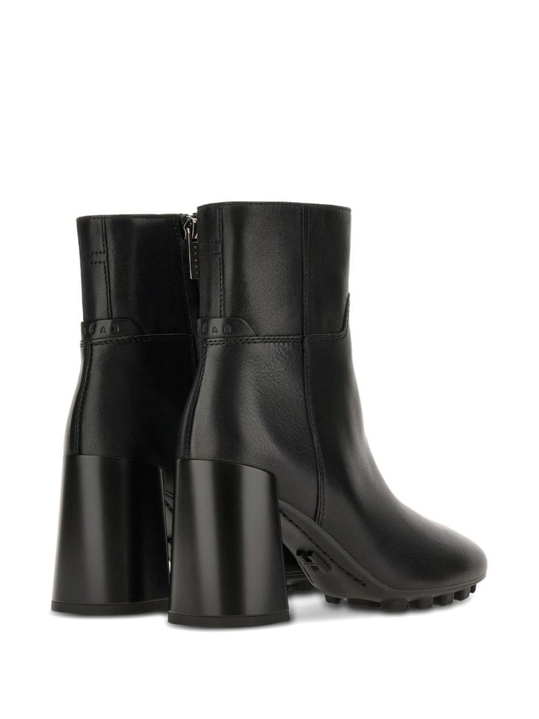 h695 leather ankle boots by Selfnex