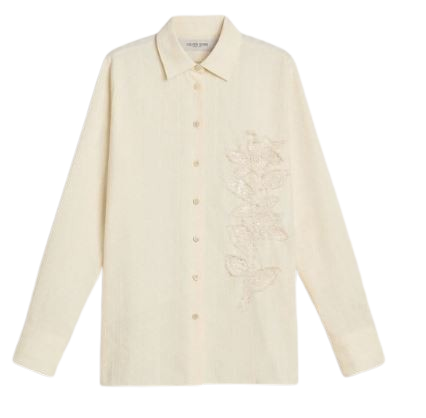 cotton sequined shirt by Selfnex