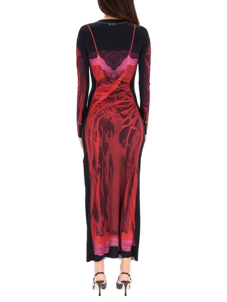 red polyamide dress by Selfnex