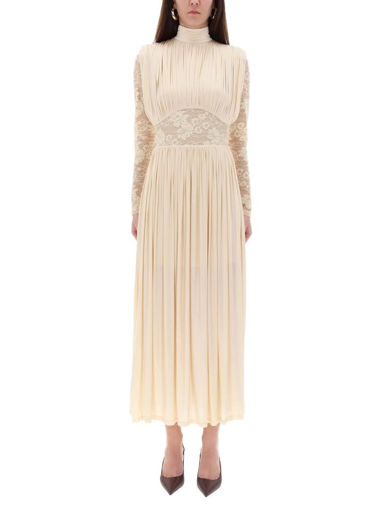ivory viscose dress by Selfnex