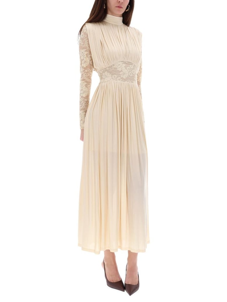 ivory viscose dress by Selfnex