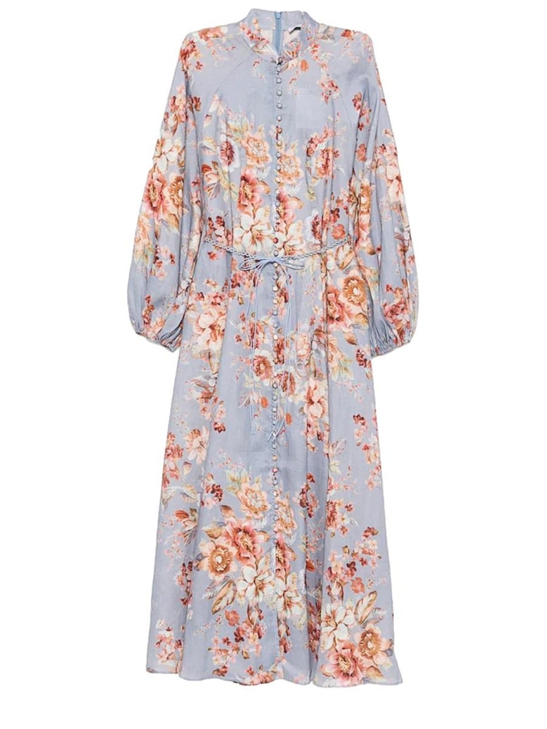 multicolour linen dress by Selfnex