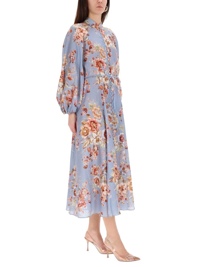 multicolour linen dress by Selfnex