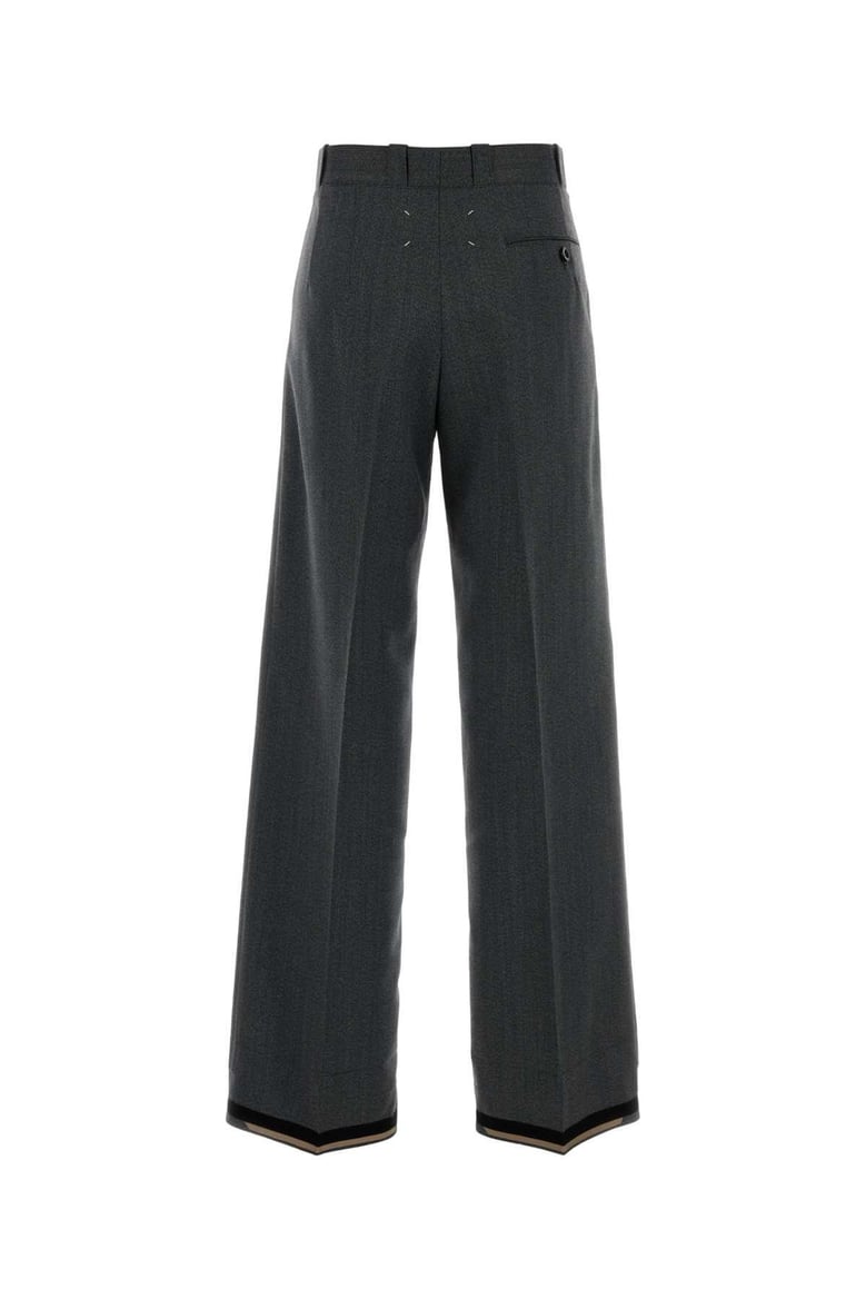 grey wool-blend trousers by Selfnex