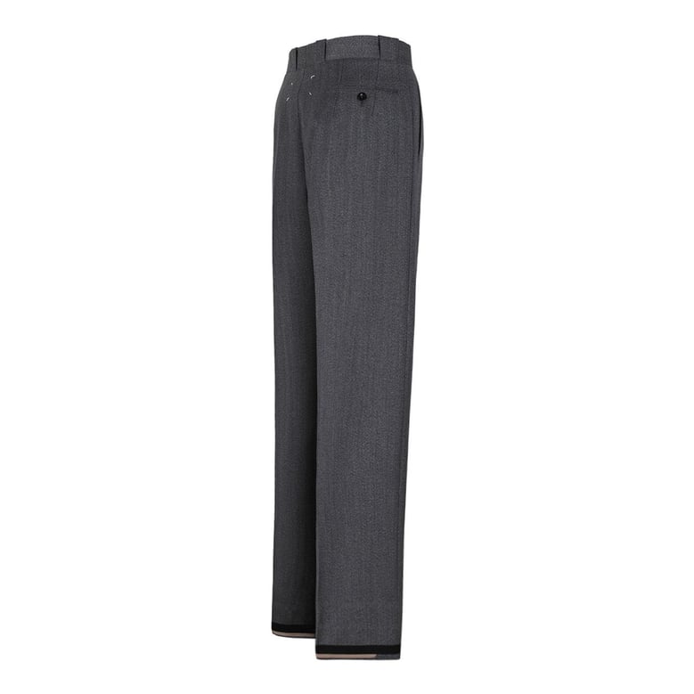 grey wool-blend trousers by Selfnex