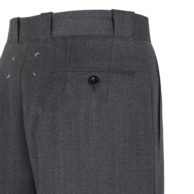 grey wool-blend trousers by Selfnex