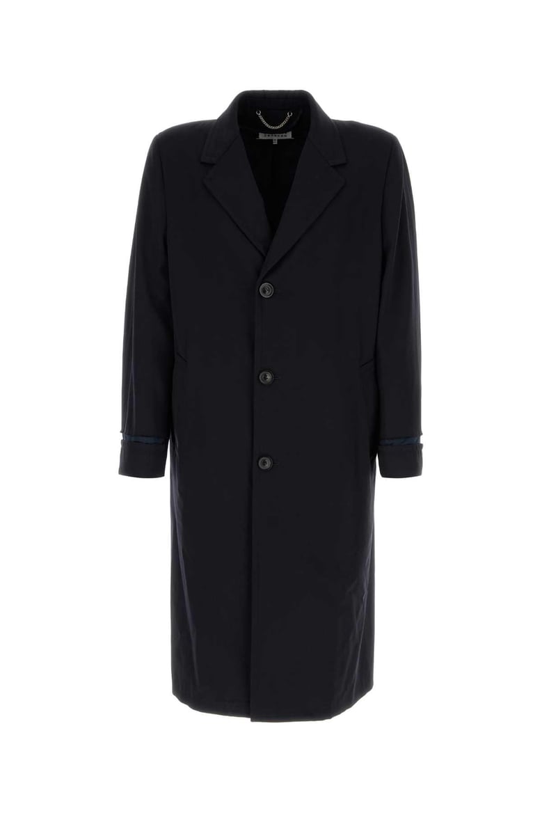 blue virgin wool trench by Selfnex