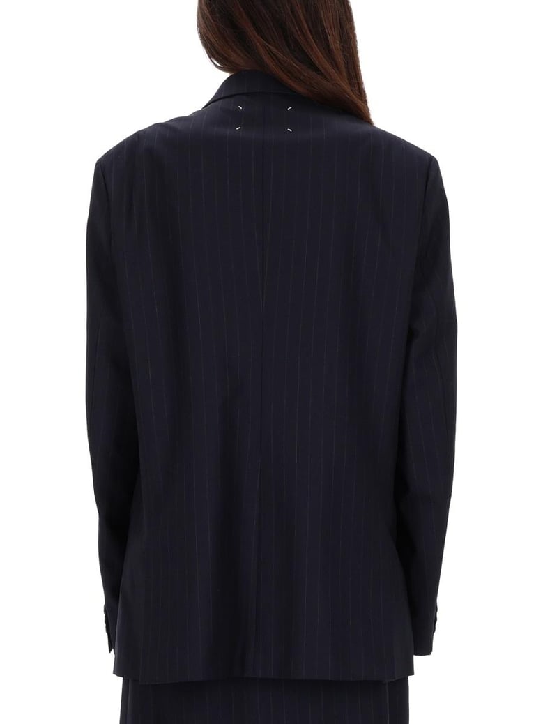 blue wool jacket by Selfnex