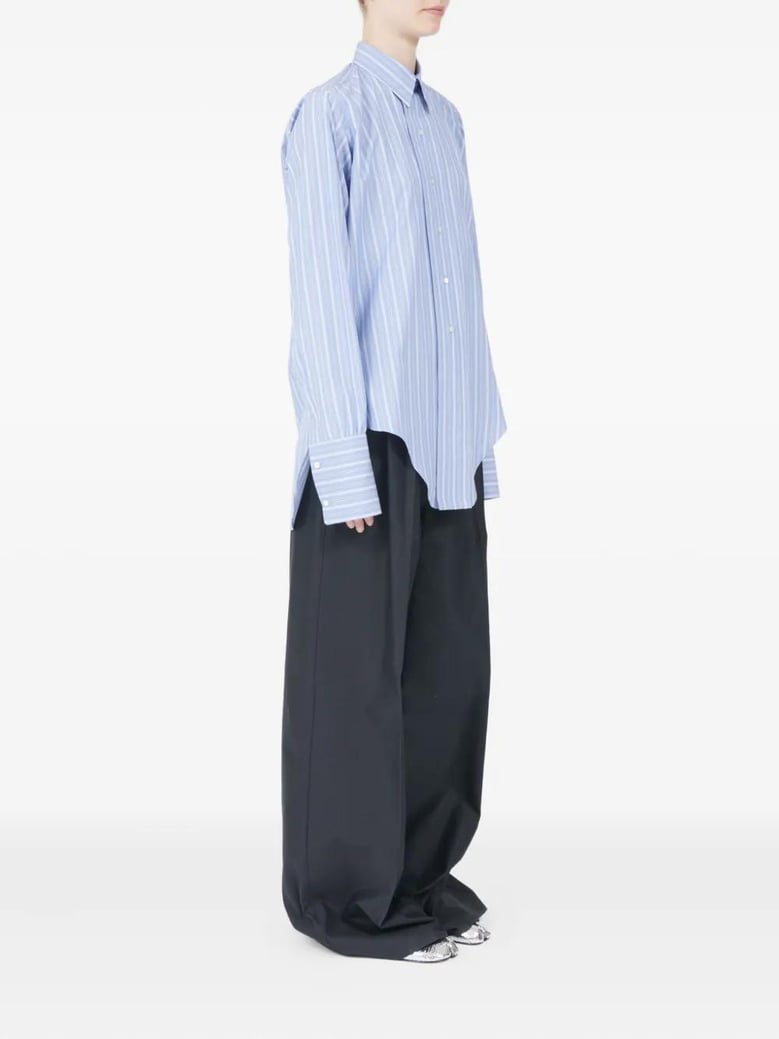 blue cotton shirt italy by Selfnex