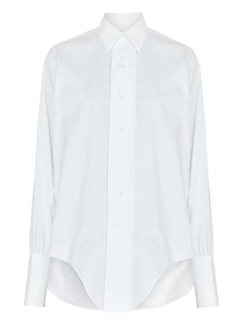 white cotton shirt by Selfnex