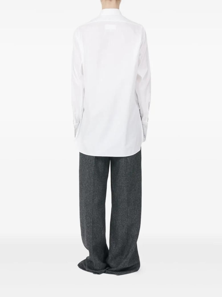 white cotton shirt by Selfnex
