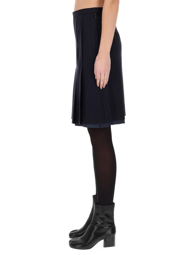 denim wool skirt by Selfnex