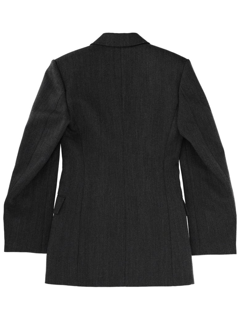 black wool dress by Selfnex