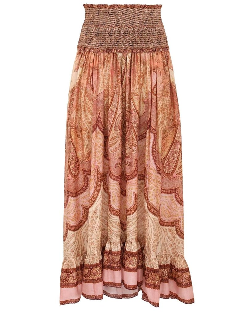 wanderlust silk maxi skirt by Selfnex