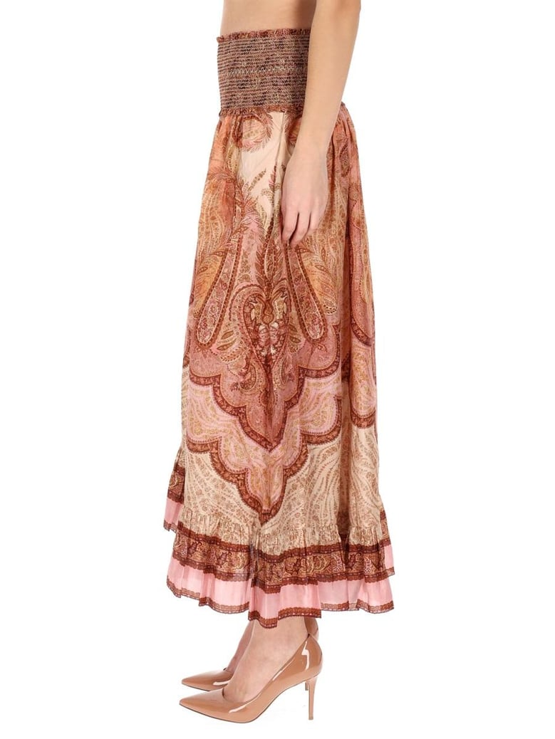 wanderlust silk maxi skirt by Selfnex
