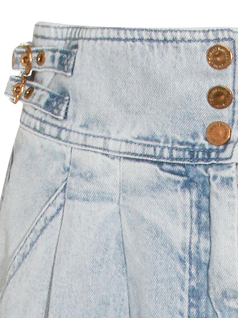 denim maxi skirt by Selfnex