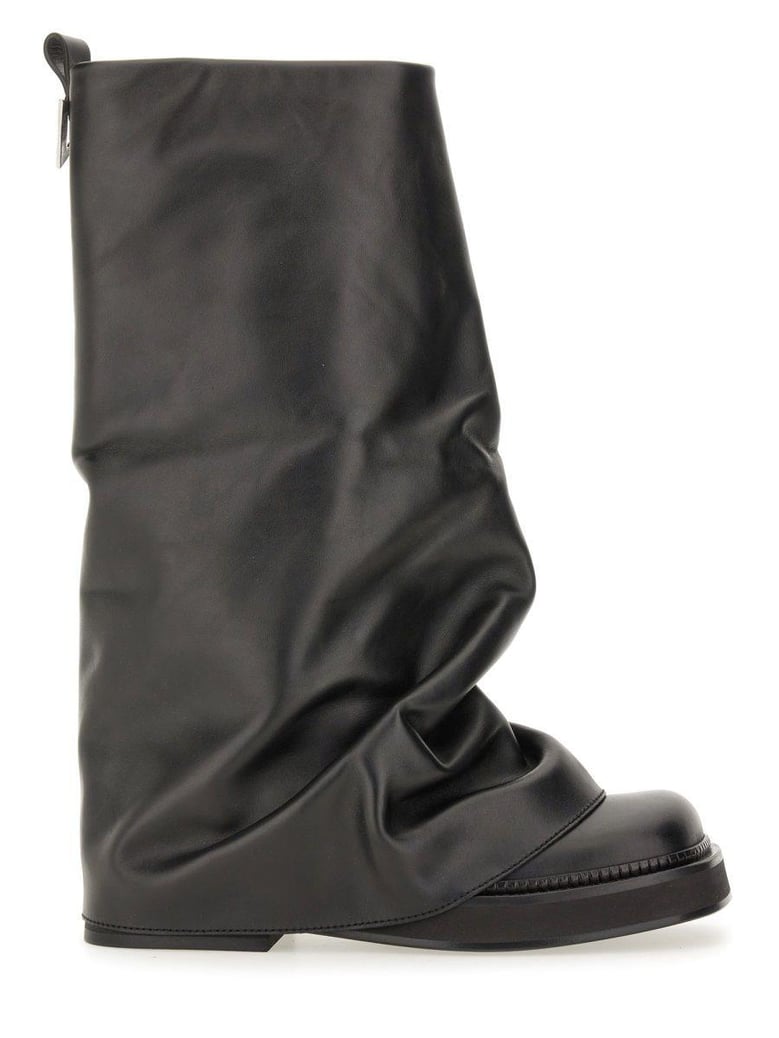 robin leather boots by Selfnex