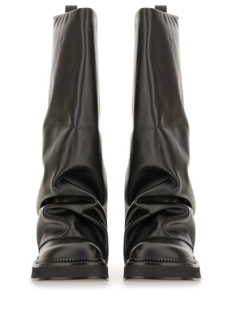 robin leather boots by Selfnex