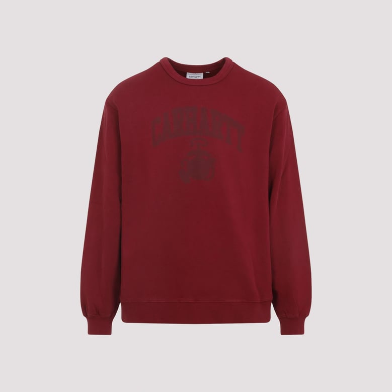 red faded pond corps cotton sweatshirt by Selfnex