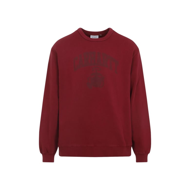 red faded pond corps cotton sweatshirt by Selfnex
