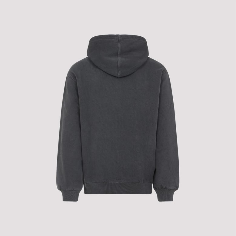 black hooded torion cotton hoodie by Selfnex