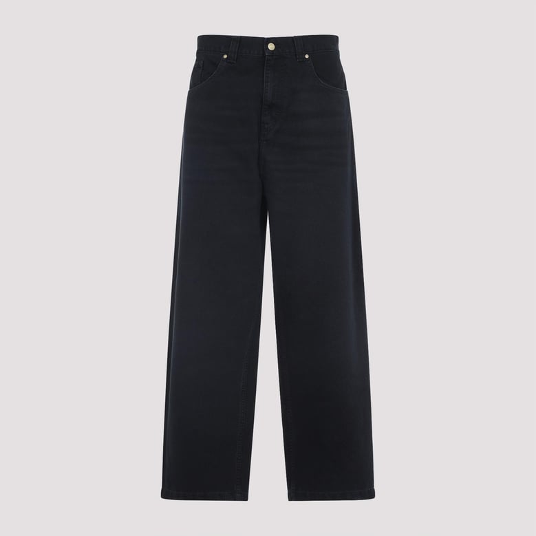black brandon cotton jeans by Selfnex
