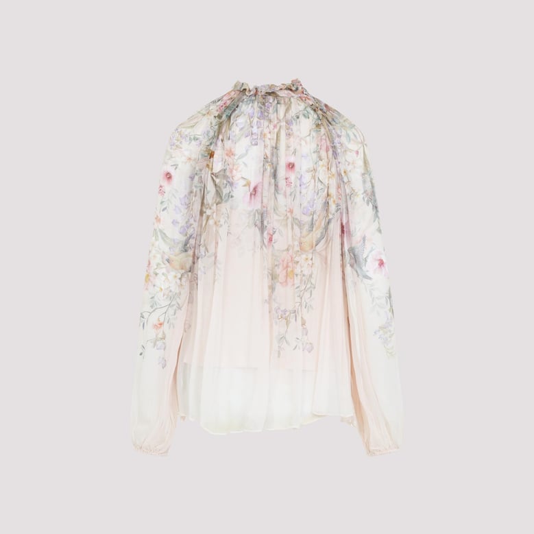 ivory rebellion billow viscose blouse by Selfnex