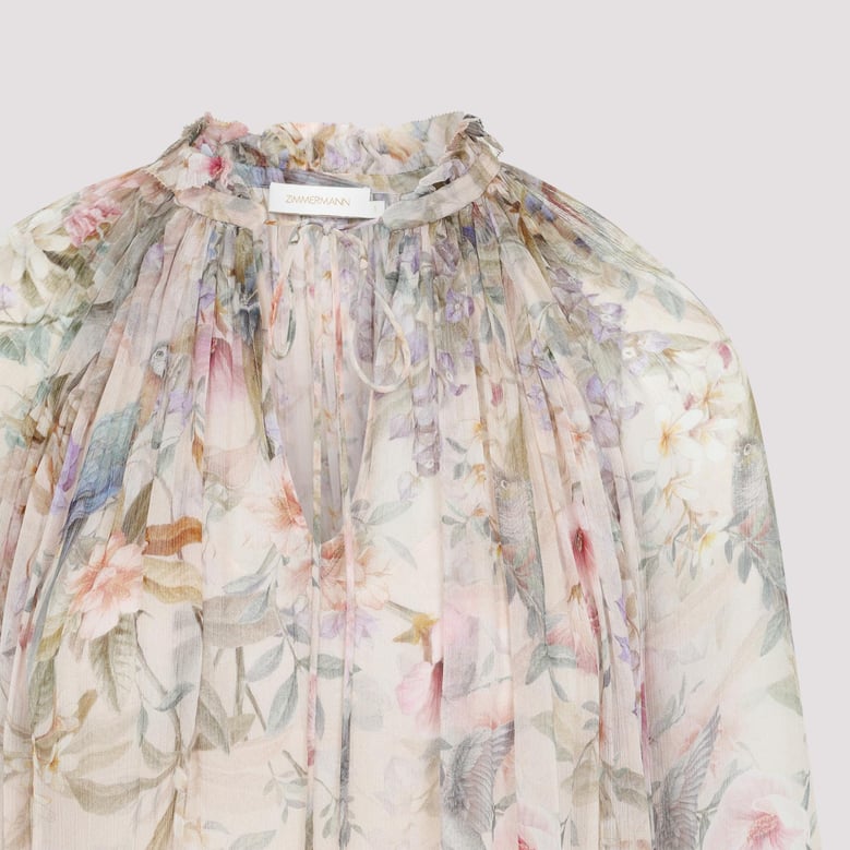 ivory rebellion billow viscose blouse by Selfnex