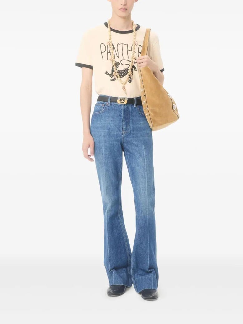 five pockets flared jeans by Selfnex