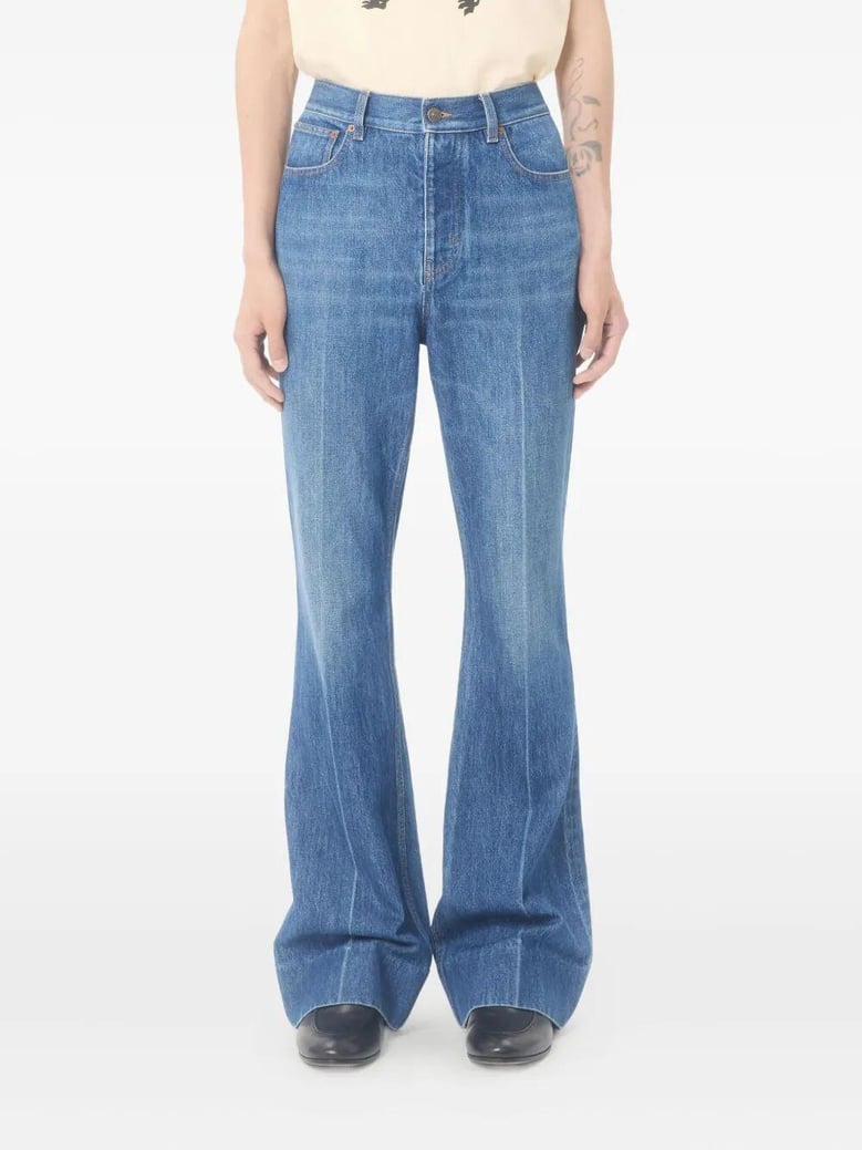 five pockets flared jeans by Selfnex