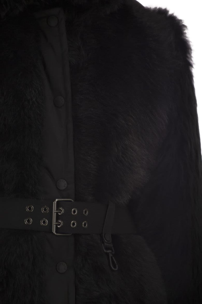 valdivian - shearling down jacket by Selfnex