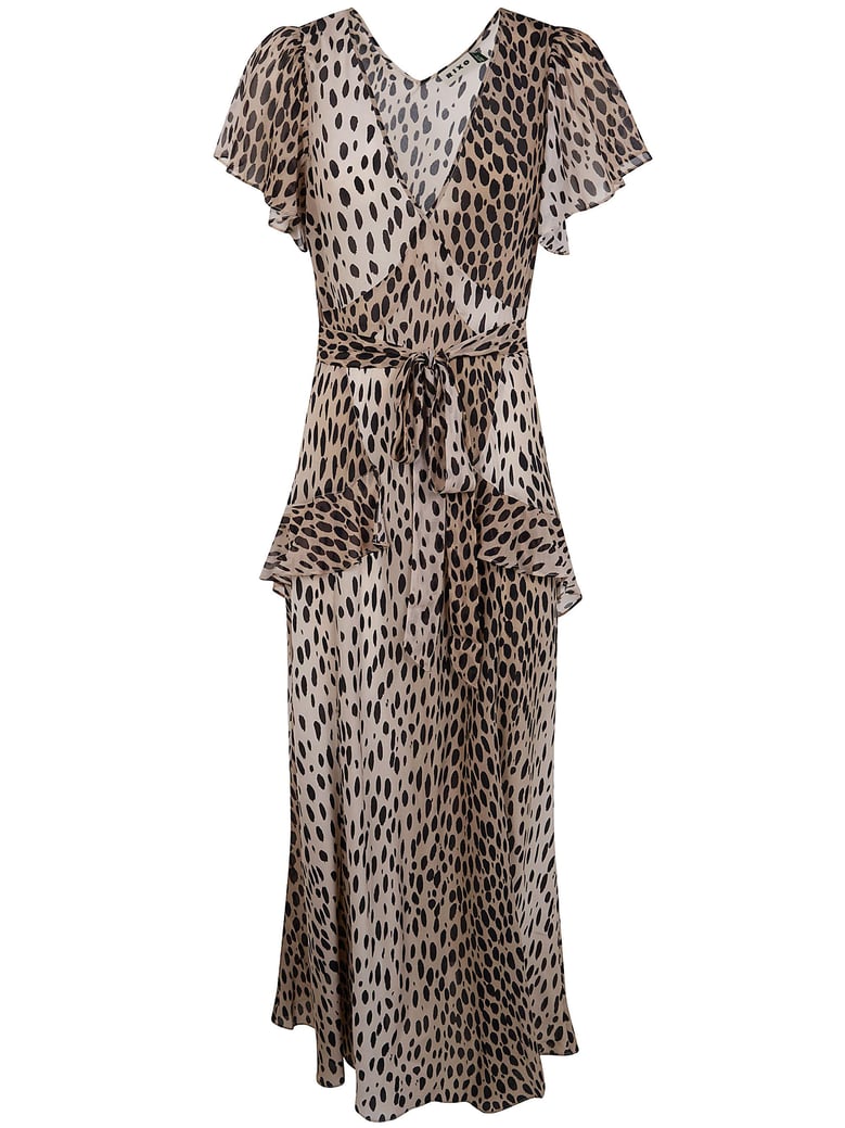evie dress antelope spot black by Selfnex