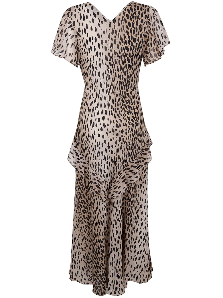 evie dress antelope spot black by Selfnex