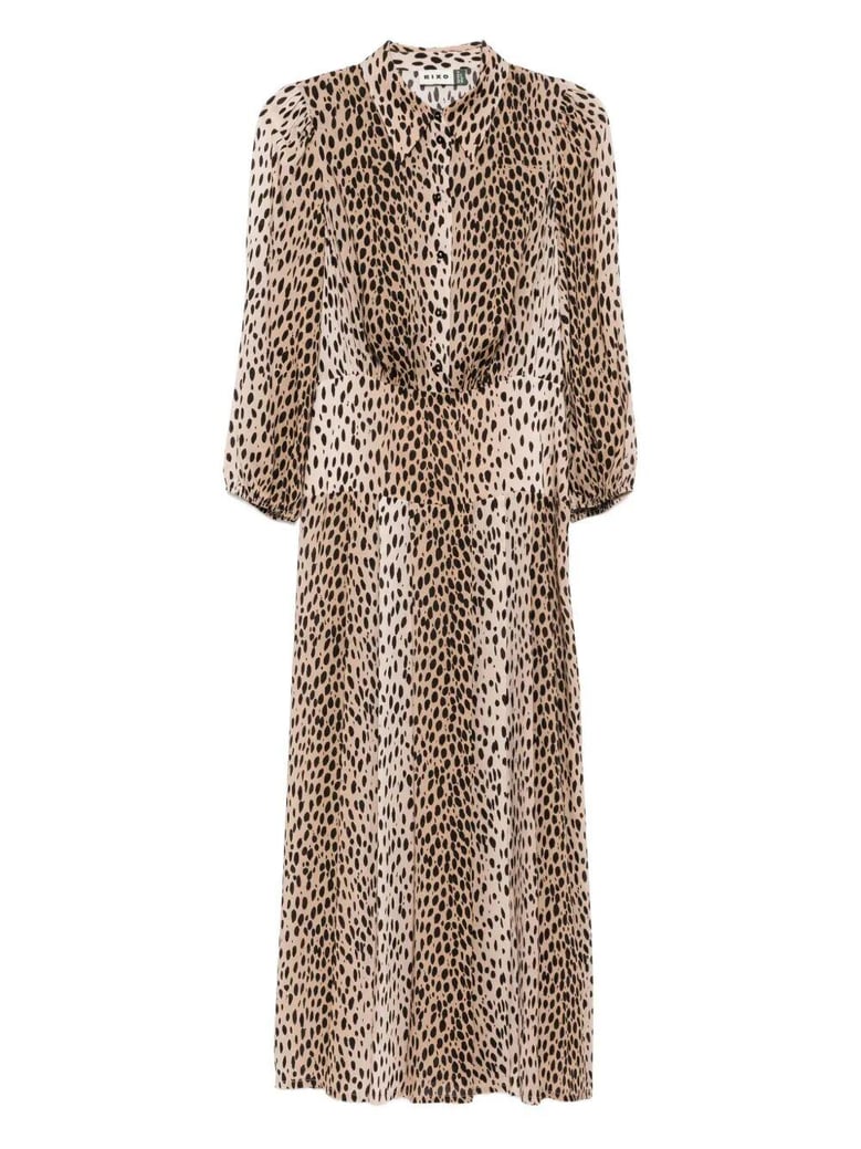 izzy dress antelope spot black by Selfnex