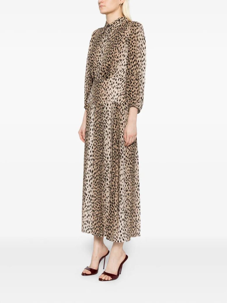 izzy dress antelope spot black by Selfnex
