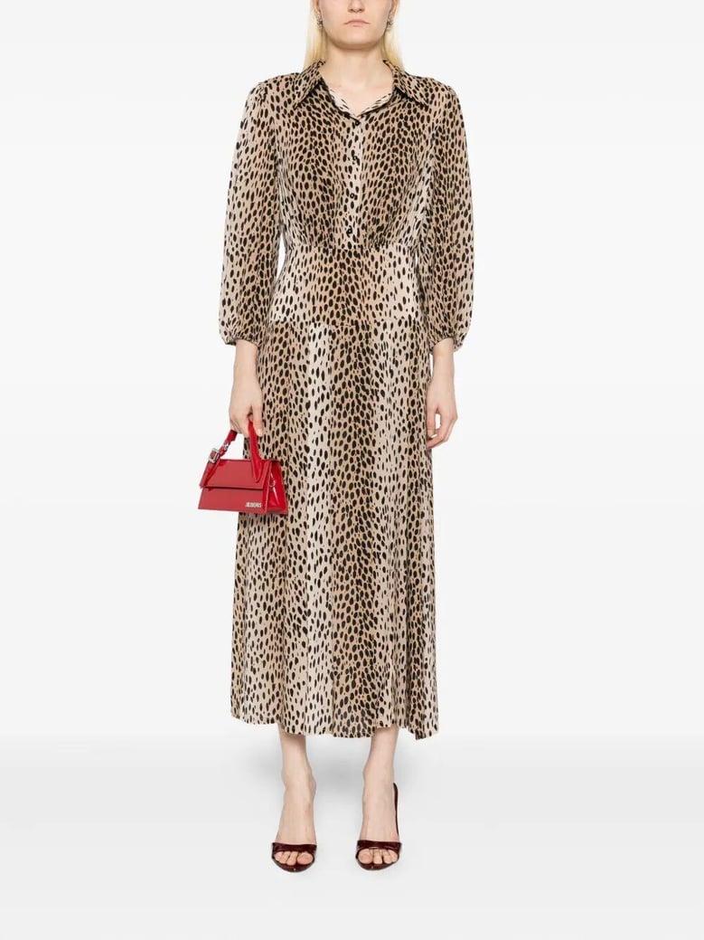 izzy dress antelope spot black by Selfnex