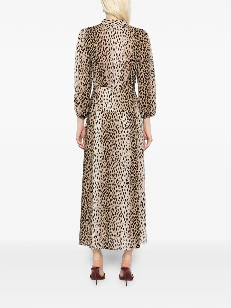 izzy dress antelope spot black by Selfnex