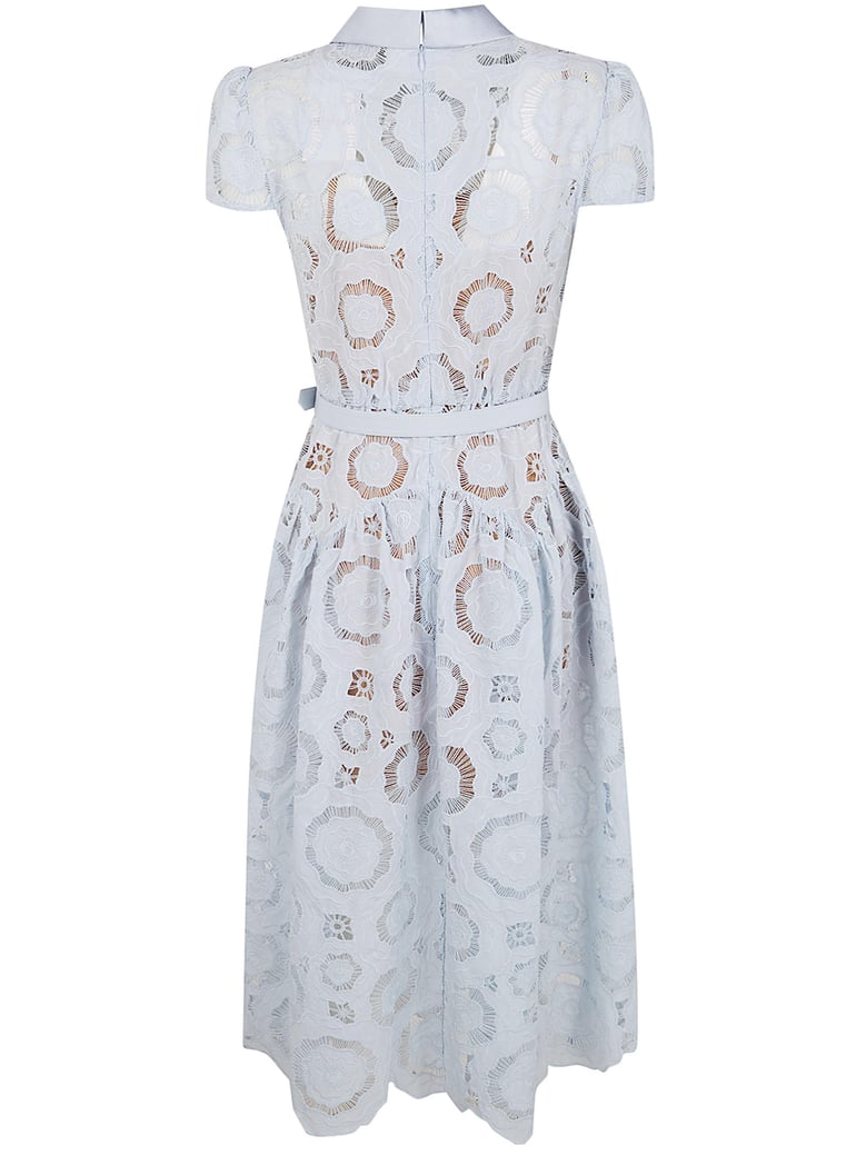floral lace midi dress by Selfnex