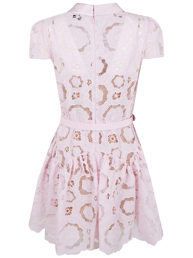 floral lace mini dress by Selfnex