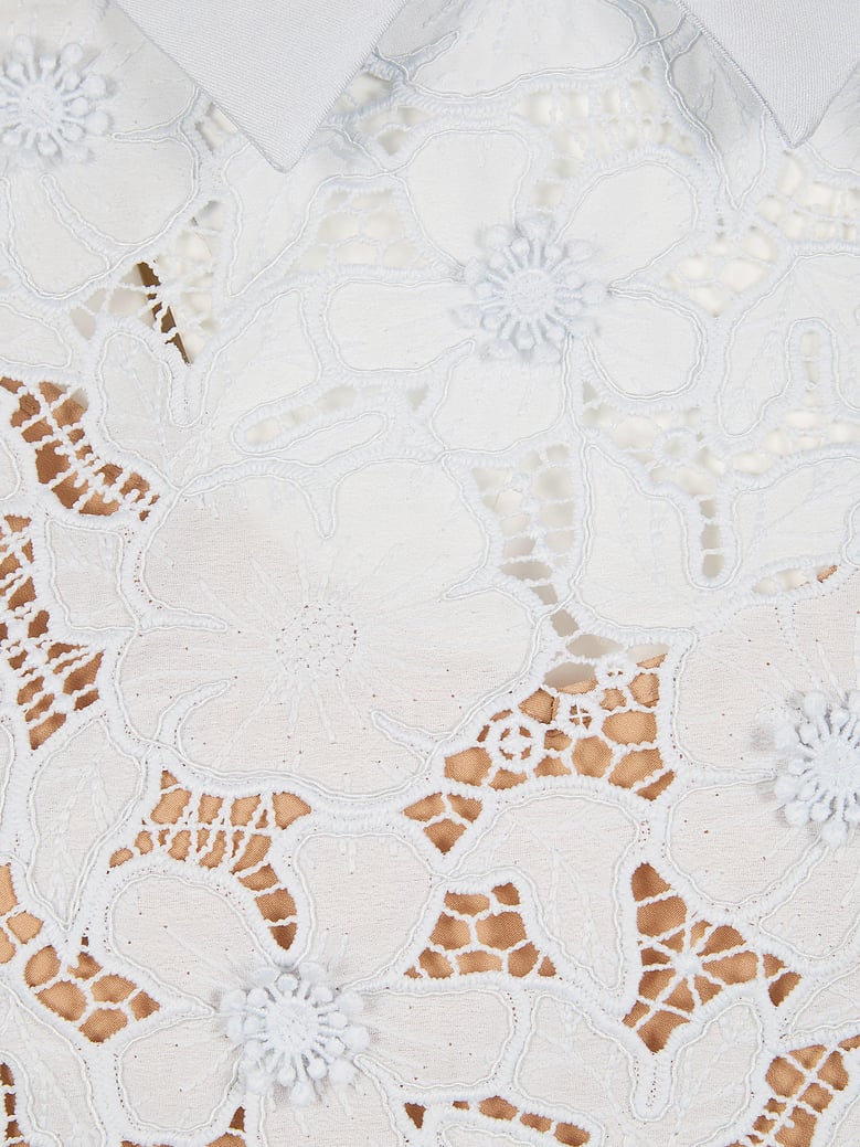 guipure lace mini dress by Selfnex