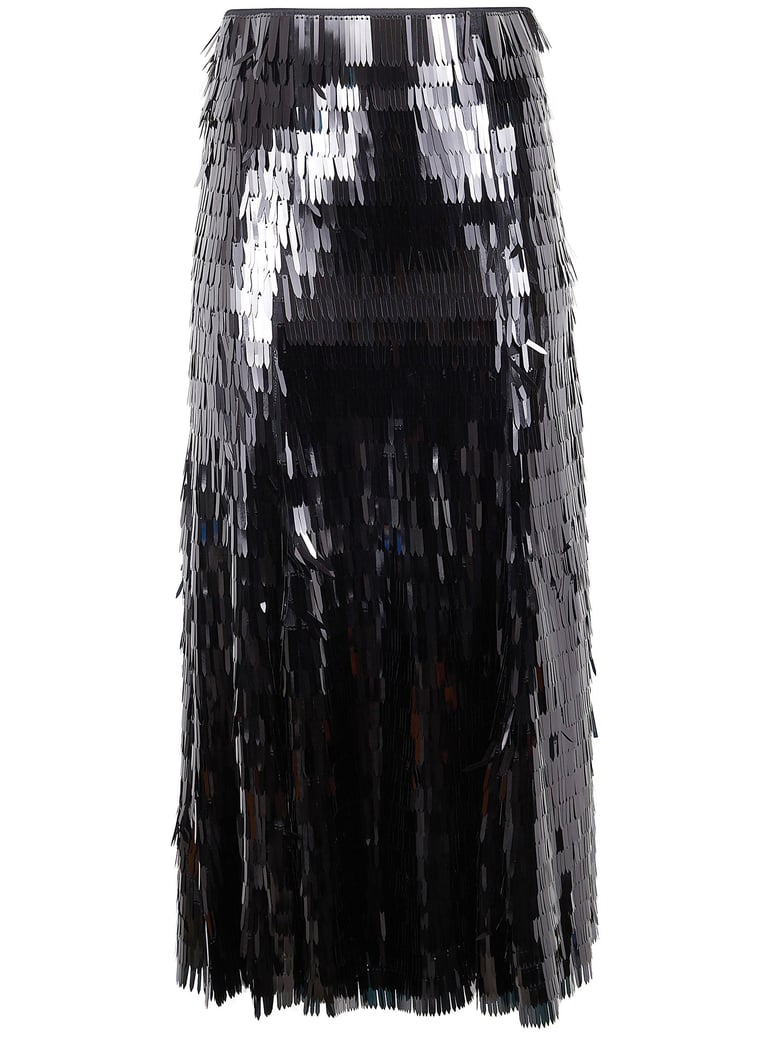 sequin midi skirt by Selfnex